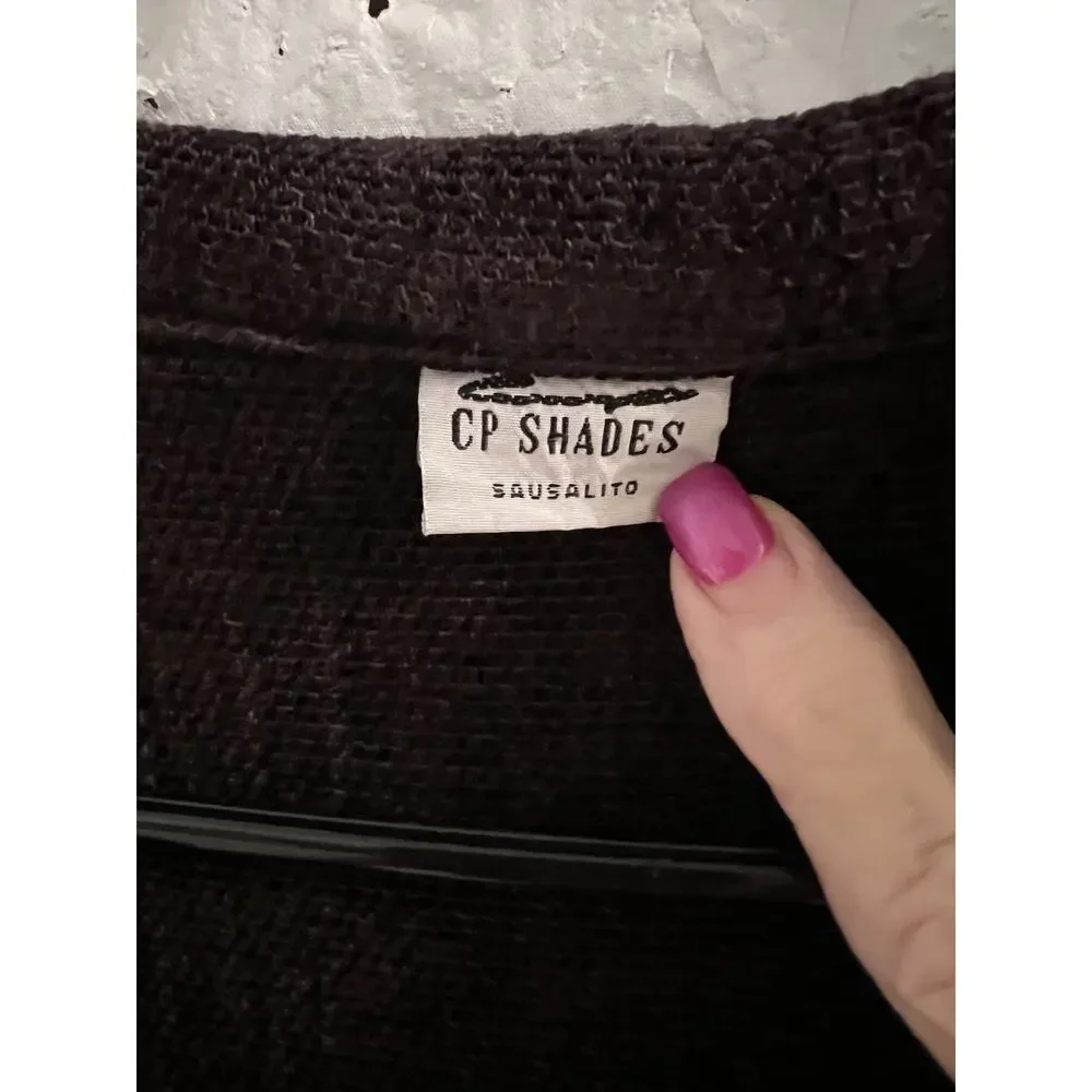 CP Shades Linen Blend Button Down Shirt/Shacket - M - Picture 3 of 5